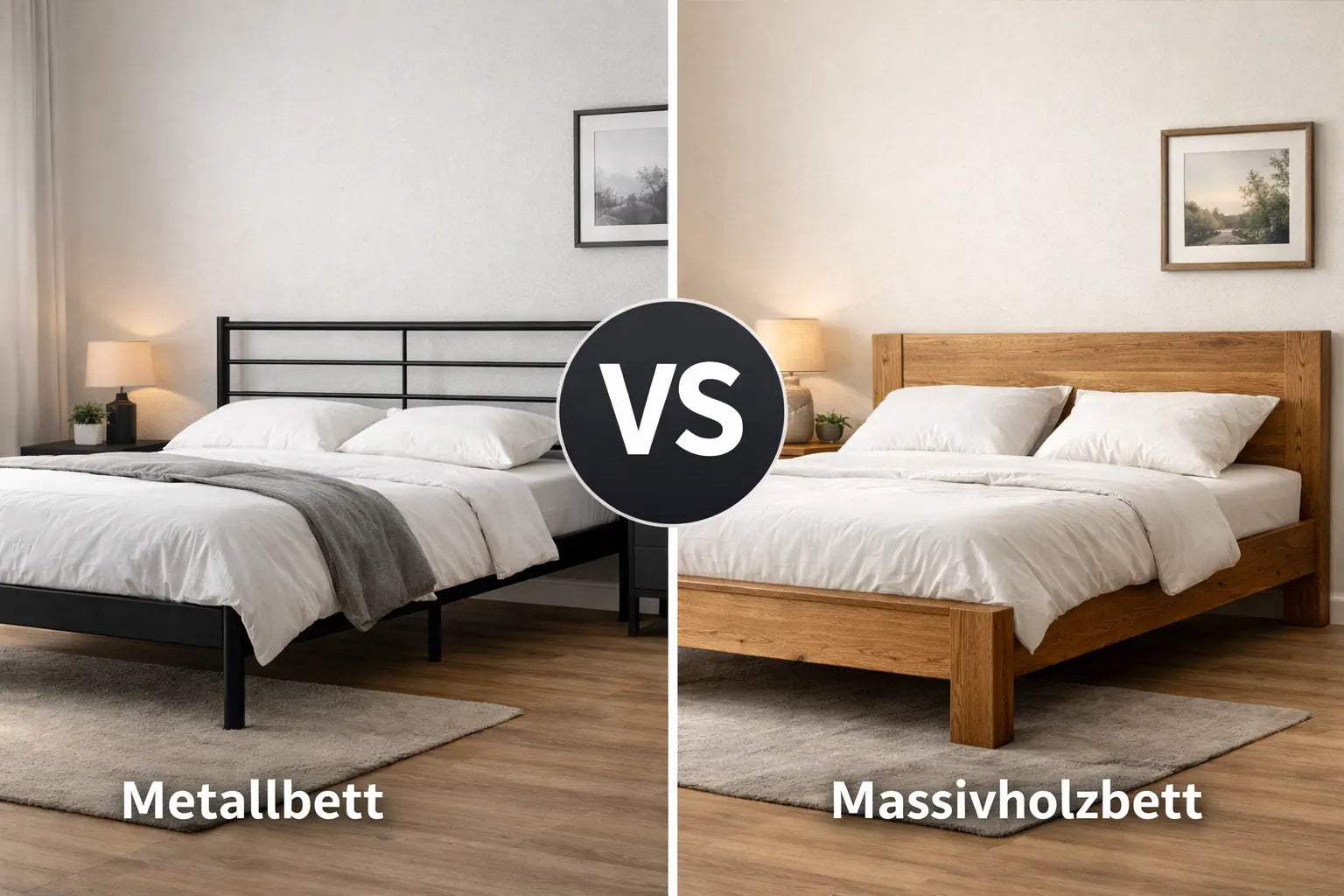 Metallbett oder Massivholzbett?