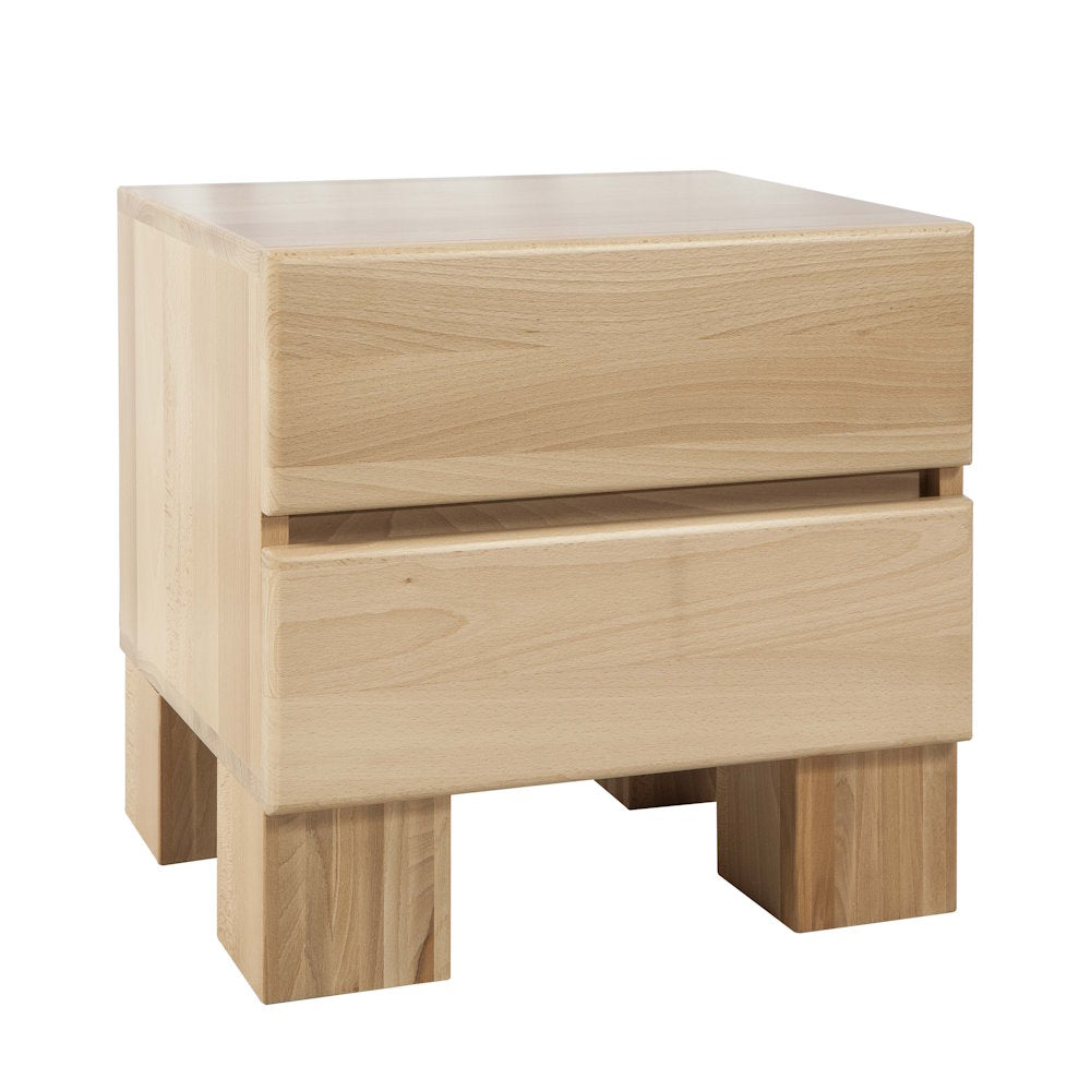 Nachtschrank Eiche/Buche massiv