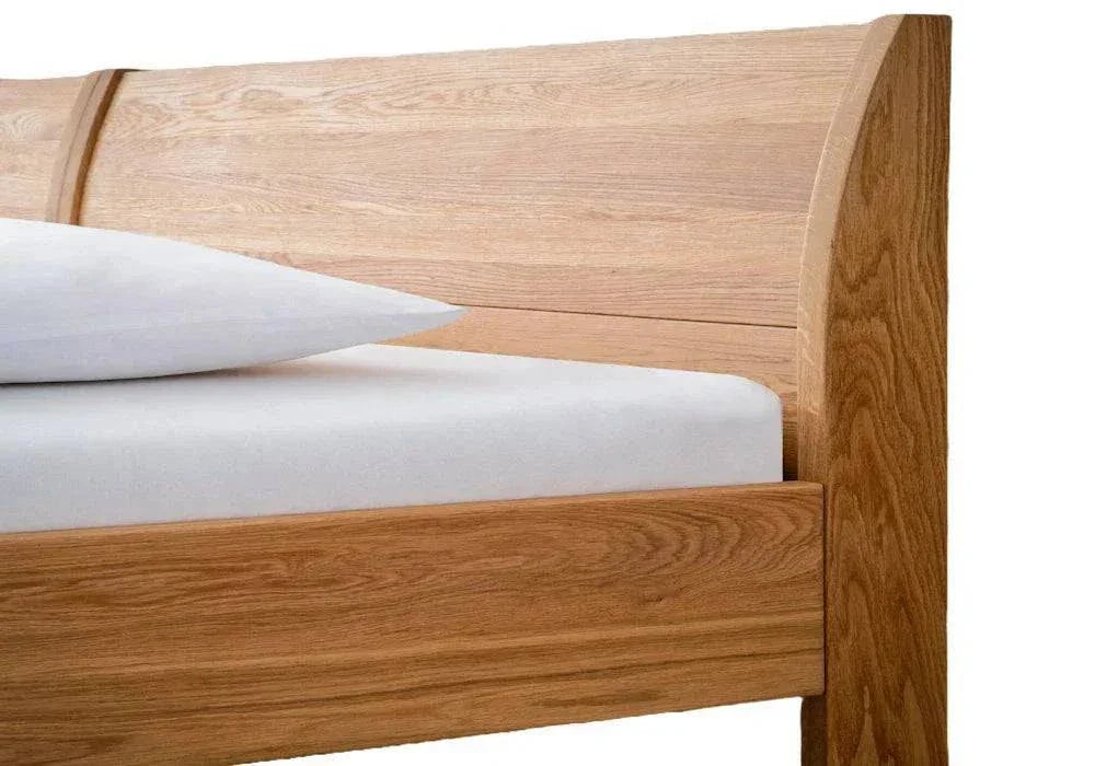 Wildeiche Massivholzbett