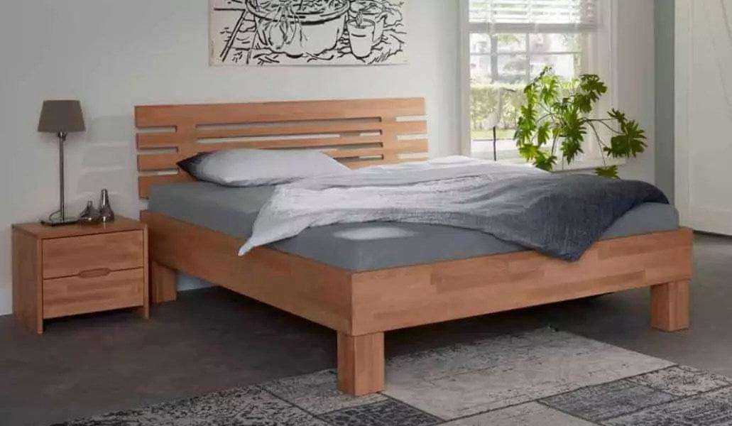 Massivholzbett Basic 02