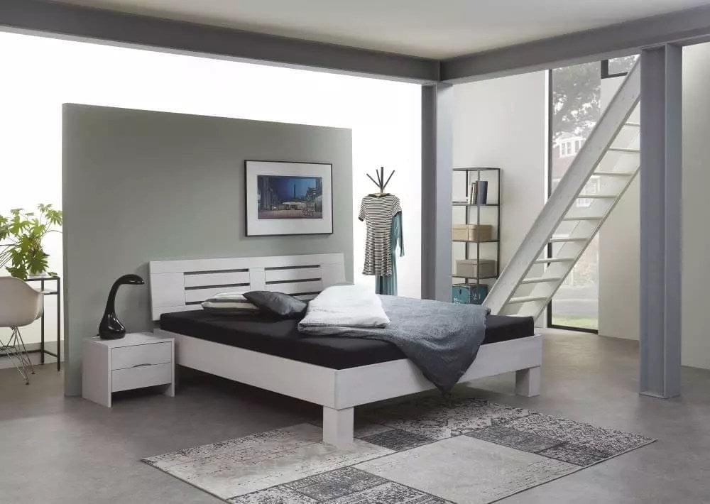 Massivholzbett Basic 03, Buche Massivholz.