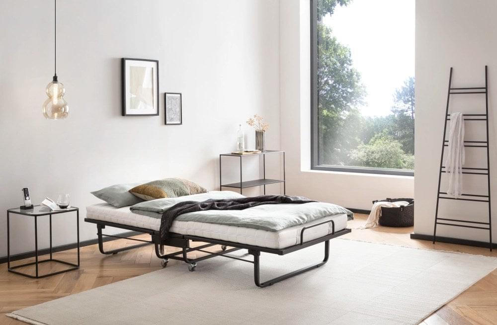 Gästebett mit Spiralnetzgitter 90 x 200 cm incl. Matratze und Husse.