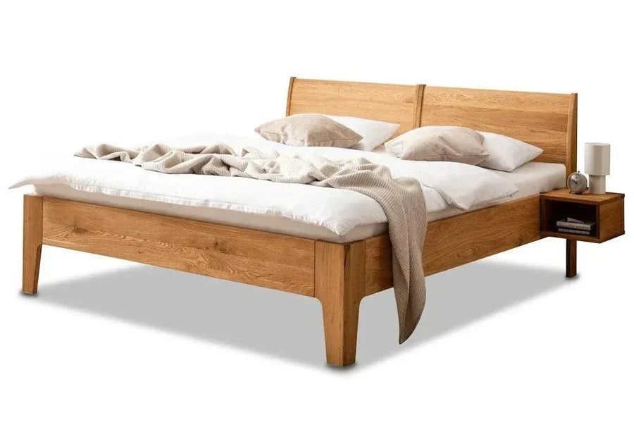Wildeiche Massivholzbett Premium 606